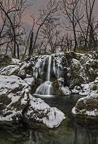 Enchanted Winter Falls