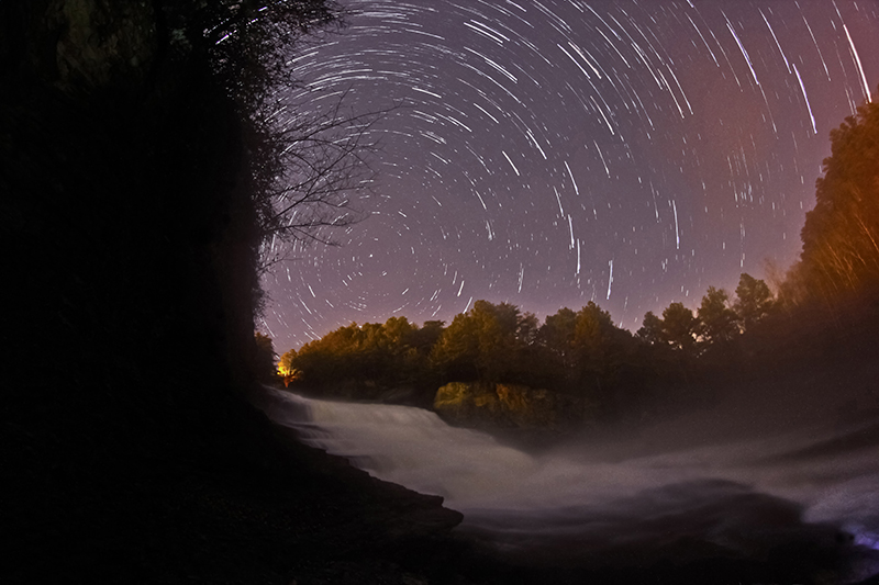 Serene Star Trails